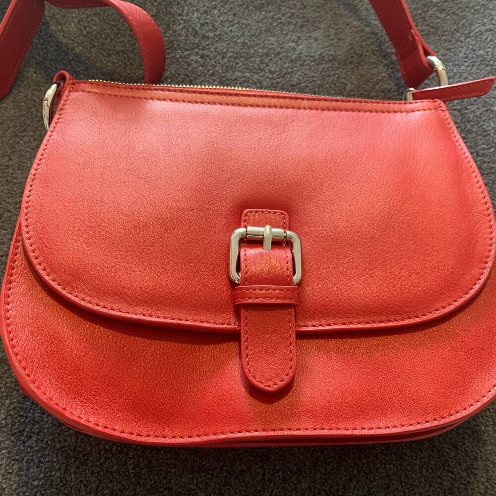 NWT red leather purse